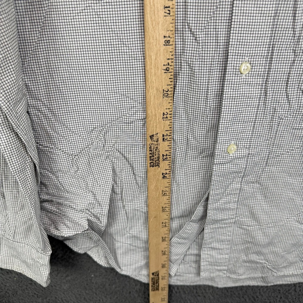 Ralph Lauren Classic Fit Mens XL Long Sleeve Gingham Button Down Shirt Blue - Picture 4 of 7